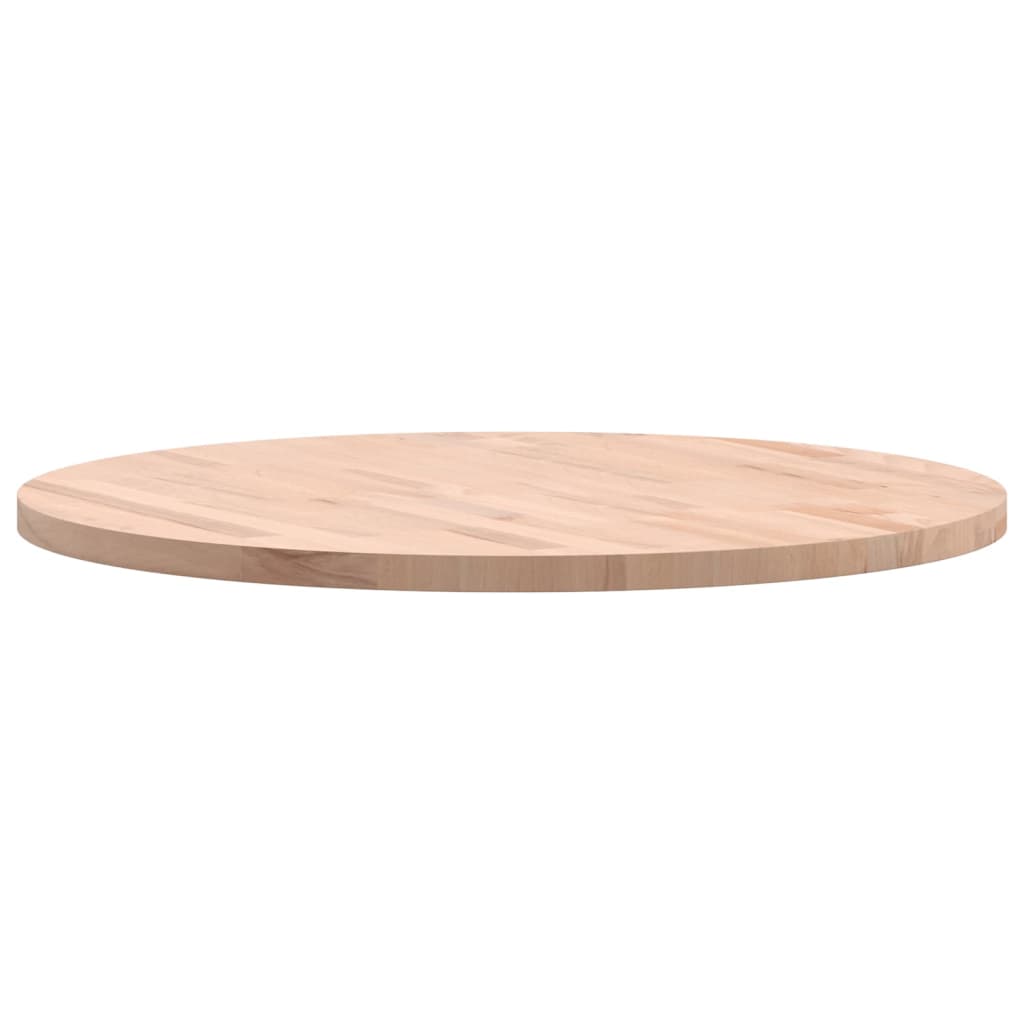 vidaXL Tischplatte Ø70x2,5 cm Rund Massivholz Buche