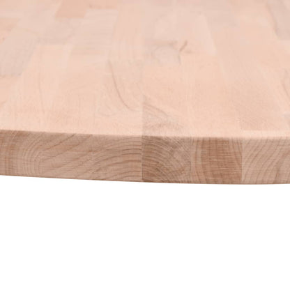 vidaXL Tischplatte Ø90x2,5 cm Rund Massivholz Buche