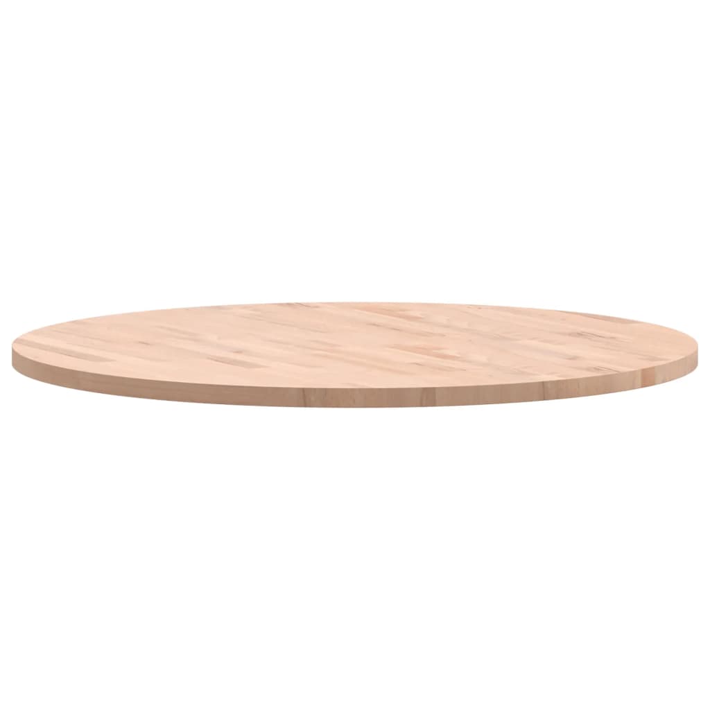 vidaXL Tischplatte Ø90x2,5 cm Rund Massivholz Buche
