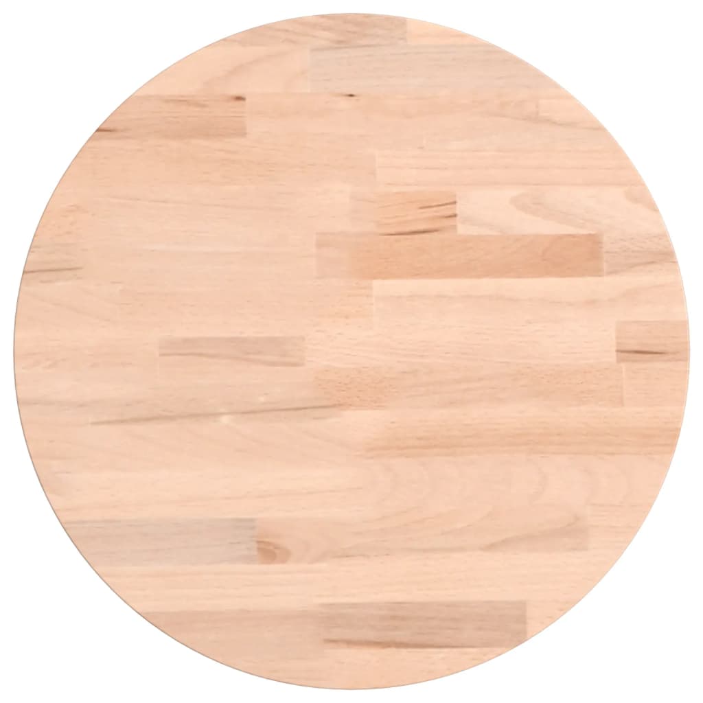 vidaXL Tischplatte Ø30x4 cm Rund Massivholz Buche