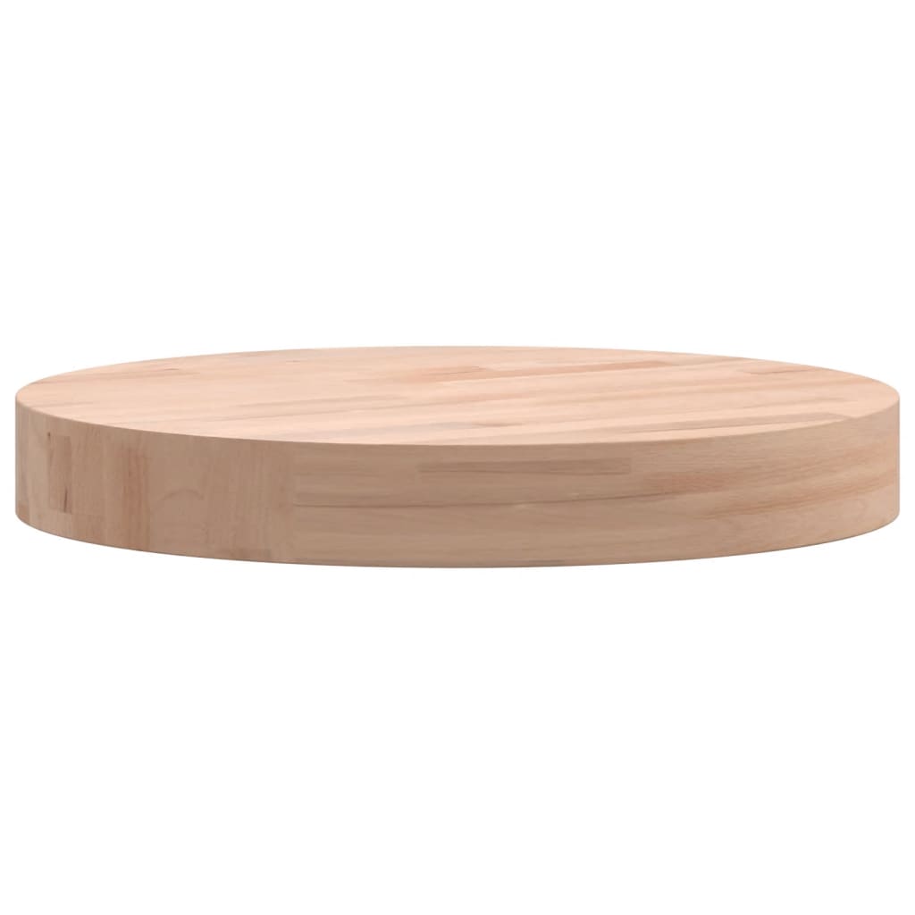 vidaXL Tischplatte Ø30x4 cm Rund Massivholz Buche