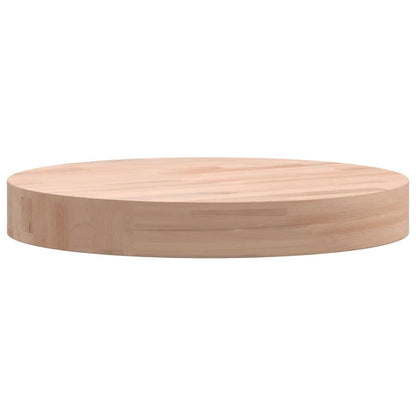 vidaXL Tischplatte Ø30x4 cm Rund Massivholz Buche