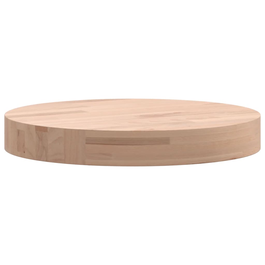 vidaXL Tischplatte Ø30x4 cm Rund Massivholz Buche