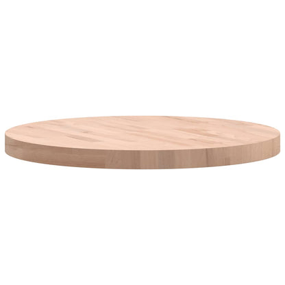 vidaXL Tischplatte Ø60x4 cm Rund Massivholz Buche