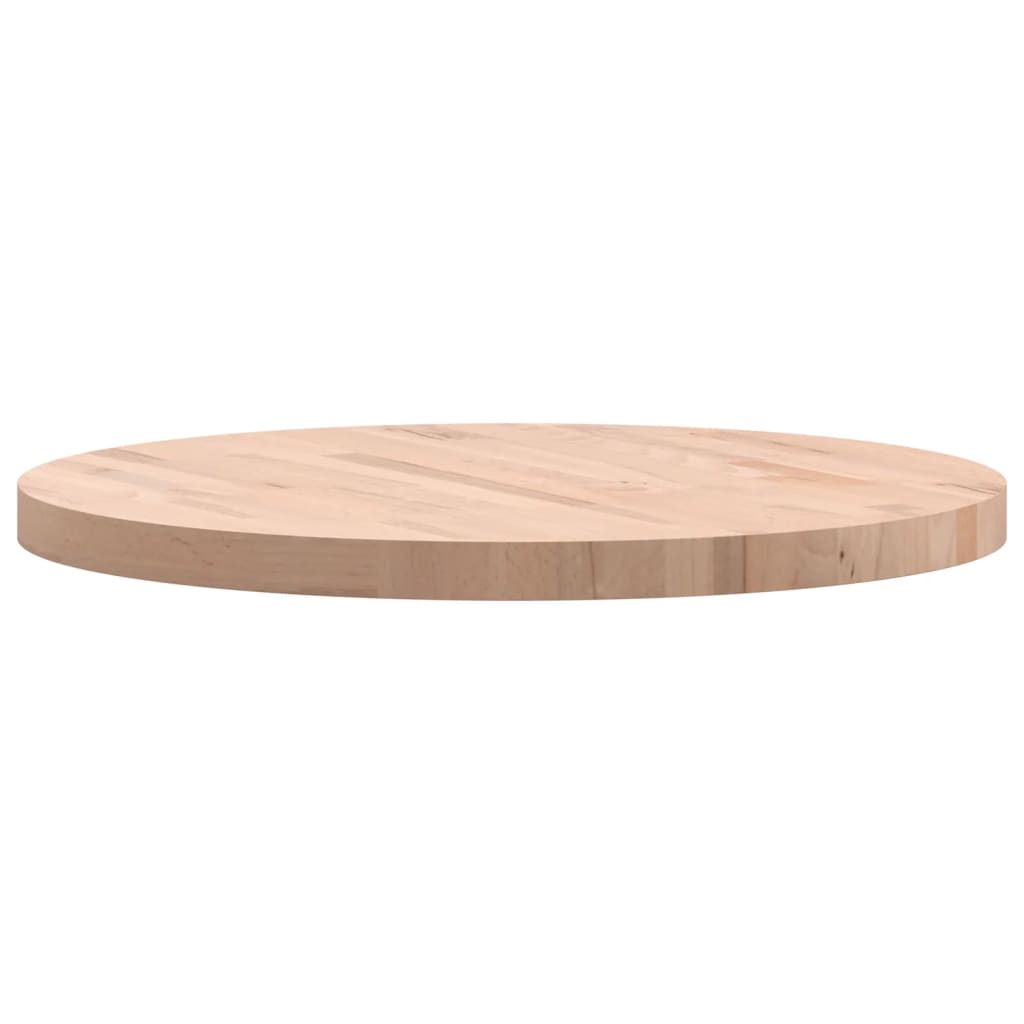 vidaXL Tischplatte Ø70x4 cm Rund Massivholz Buche