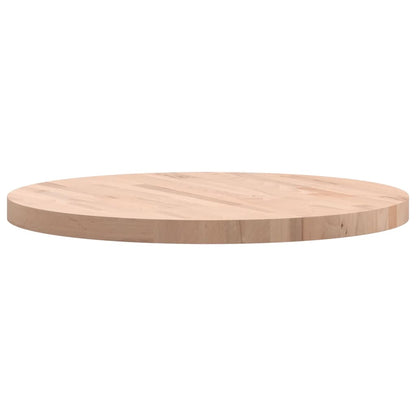 vidaXL Tischplatte Ø70x4 cm Rund Massivholz Buche