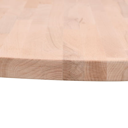 vidaXL Tischplatte Ø80x4 cm Rund Massivholz Buche