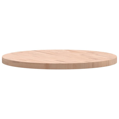 vidaXL Tischplatte Ø80x4 cm Rund Massivholz Buche