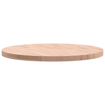 vidaXL Tischplatte Ø80x4 cm Rund Massivholz Buche