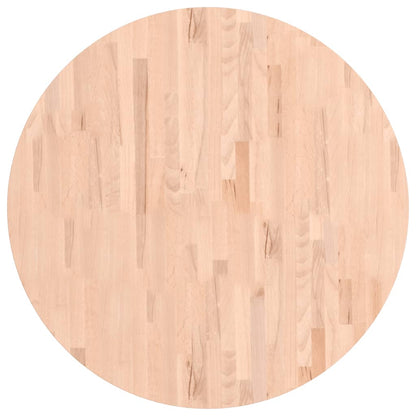 vidaXL Tischplatte Ø90x4 cm Rund Massivholz Buche