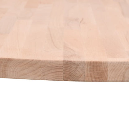 vidaXL Tischplatte Ø90x4 cm Rund Massivholz Buche