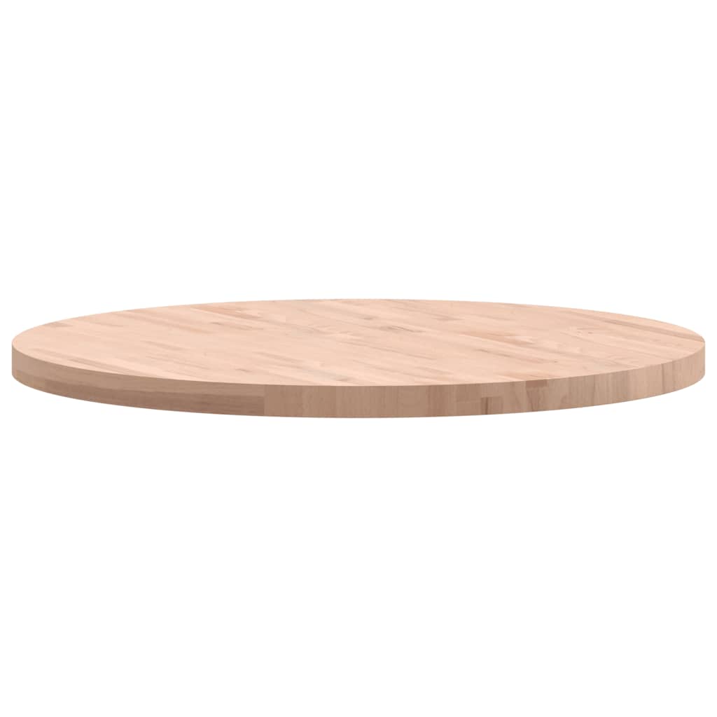vidaXL Tischplatte Ø90x4 cm Rund Massivholz Buche
