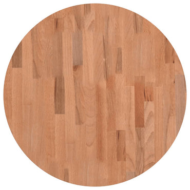 vidaXL Tischplatte Ø60x1,5 cm Rund Massivholz Buche