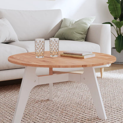 vidaXL Plateau de table Ø80x1,5 cm rond bois massif hêtre