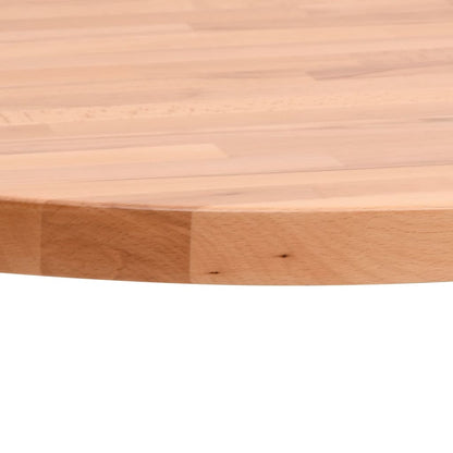 vidaXL Tischplatte Ø90x1,5 cm Rund Massivholz Buche