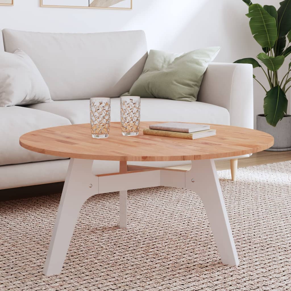 vidaXL Tischplatte Ø90x1,5 cm Rund Massivholz Buche