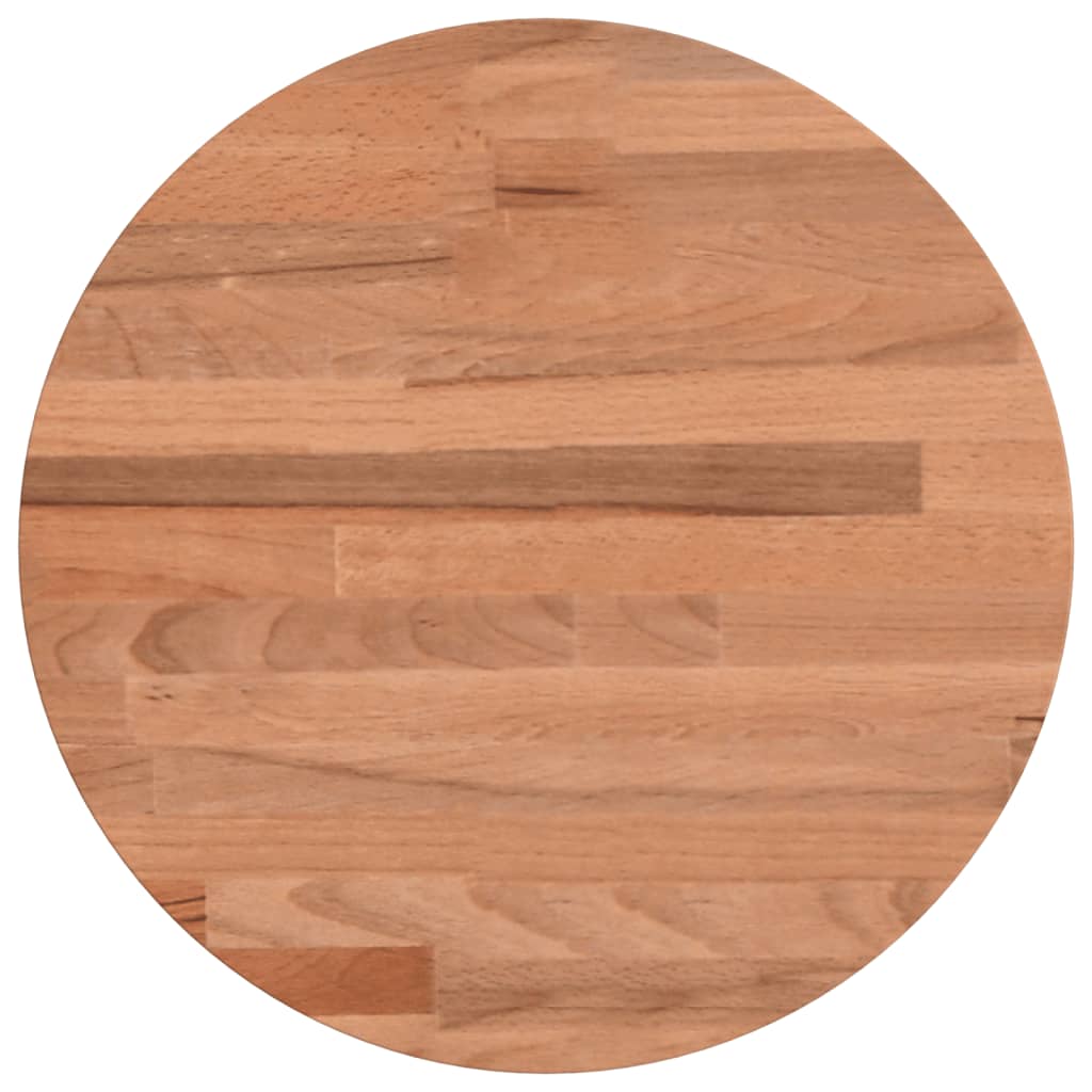 vidaXL Tischplatte Ø30x2,5 cm Rund Massivholz Buche