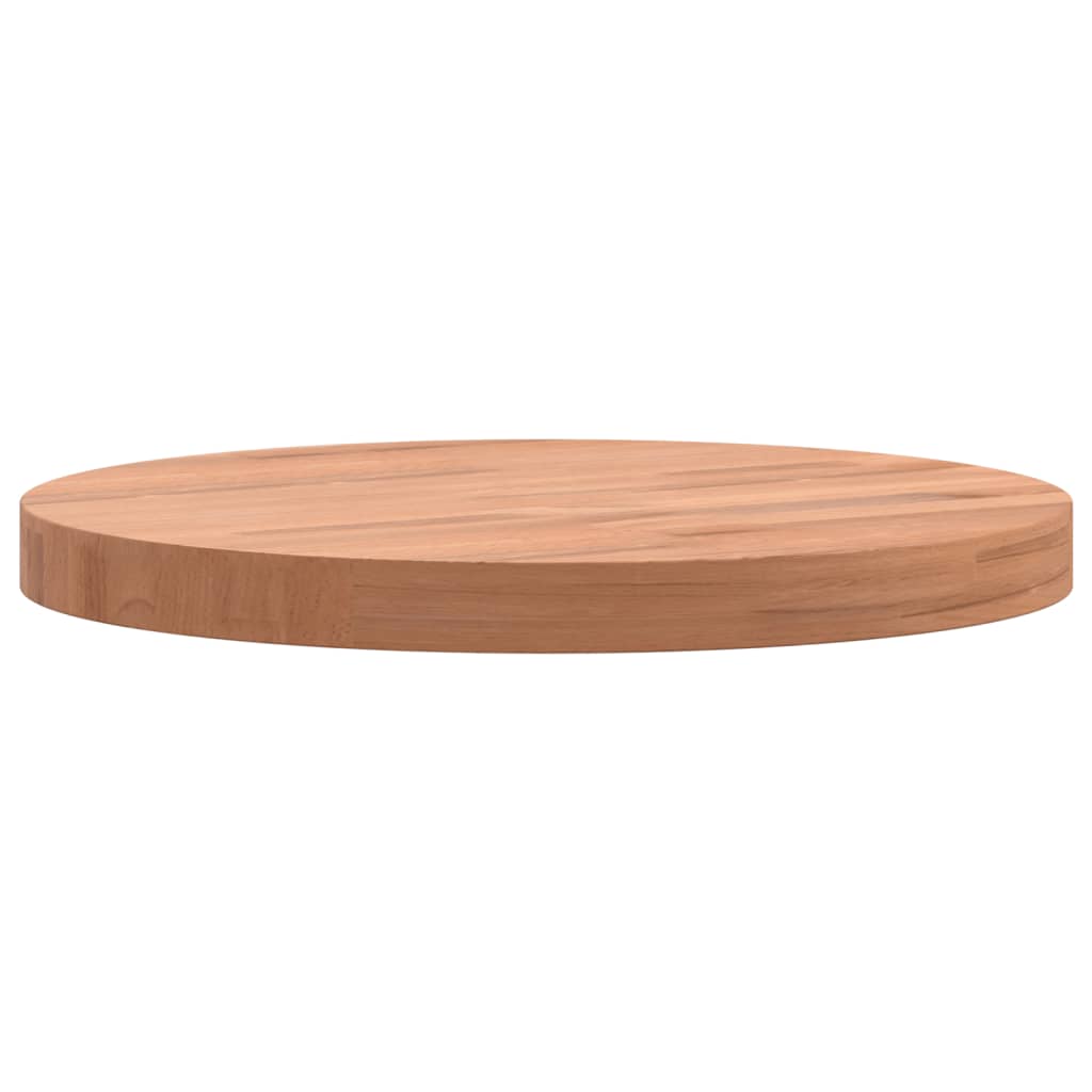 vidaXL Tischplatte Ø30x2,5 cm Rund Massivholz Buche