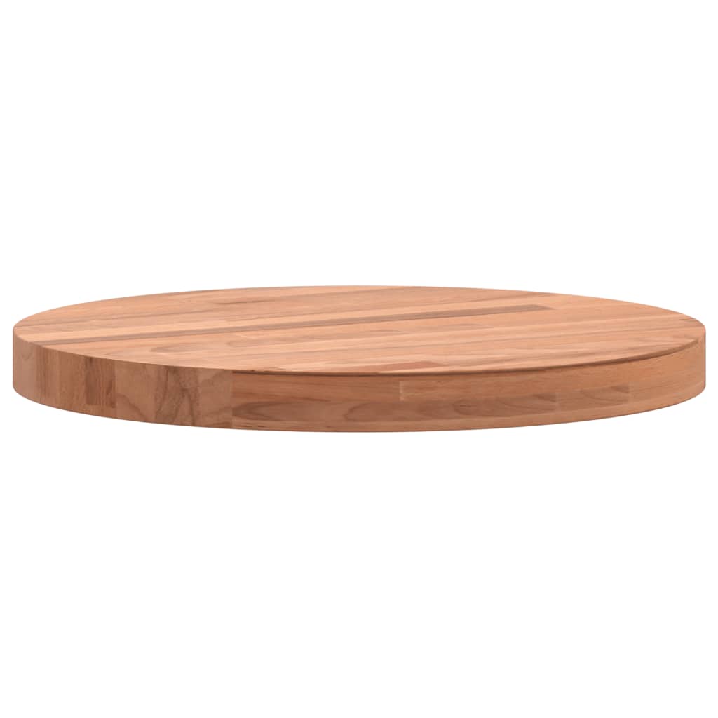 vidaXL Tischplatte Ø30x2,5 cm Rund Massivholz Buche