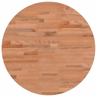vidaXL Tischplatte Ø50x2,5 cm Rund Massivholz Buche
