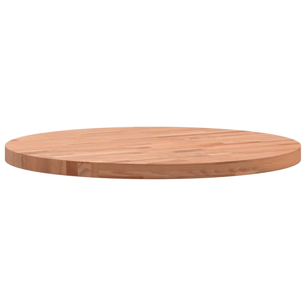 vidaXL Tischplatte Ø50x2,5 cm Rund Massivholz Buche