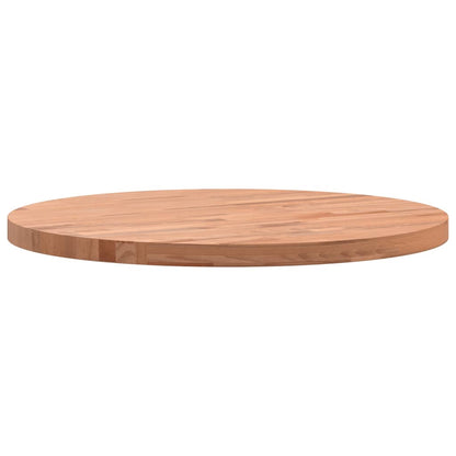 vidaXL Tischplatte Ø50x2,5 cm Rund Massivholz Buche