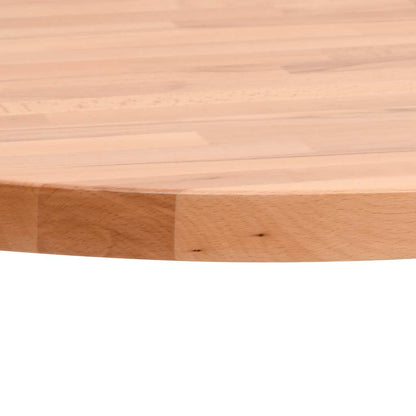 vidaXL Plateau de table rond Ø 60 x 2,5 cm en hêtre massif