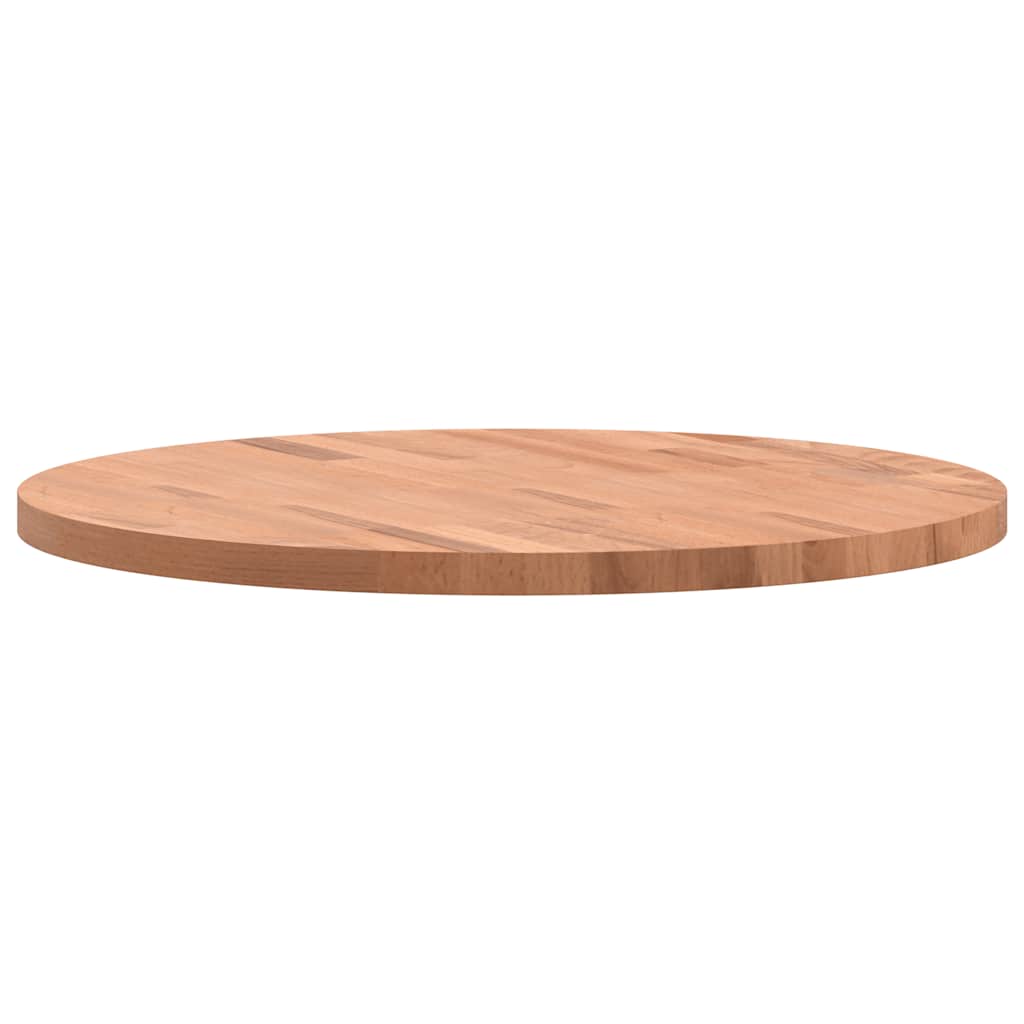 vidaXL Plateau de table rond Ø 60 x 2,5 cm en hêtre massif