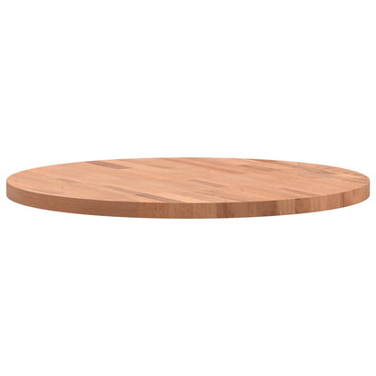 vidaXL Plateau de table rond Ø 60 x 2,5 cm en hêtre massif