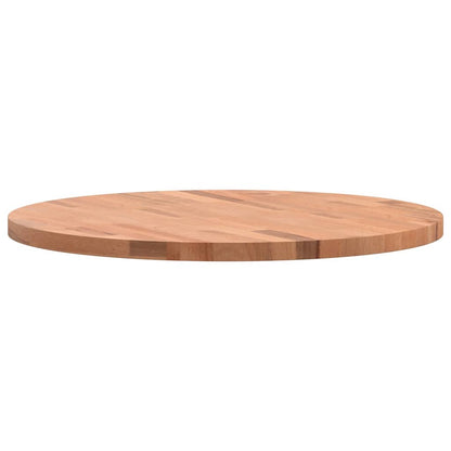 vidaXL Plateau de table rond Ø 60 x 2,5 cm en hêtre massif