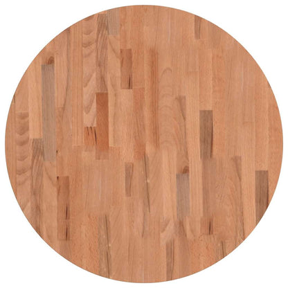 vidaXL Tischplatte Ø70x2,5 cm Rund Massivholz Buche