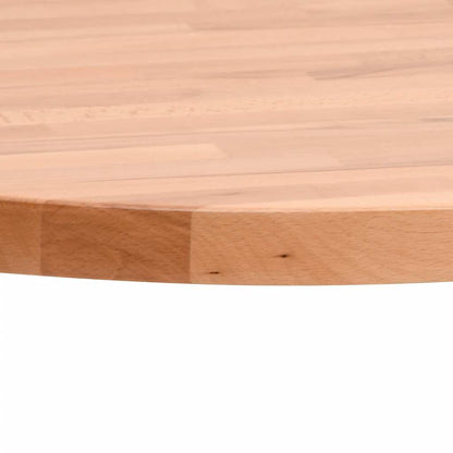 vidaXL Tischplatte Ø70x2,5 cm Rund Massivholz Buche