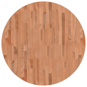 vidaXL Tischplatte Ø90x2,5 cm Rund Massivholz Buche
