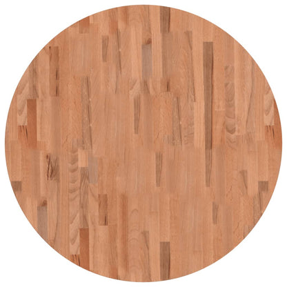vidaXL Plateau de table Ø90x2,5 cm Rond Hêtre Massif