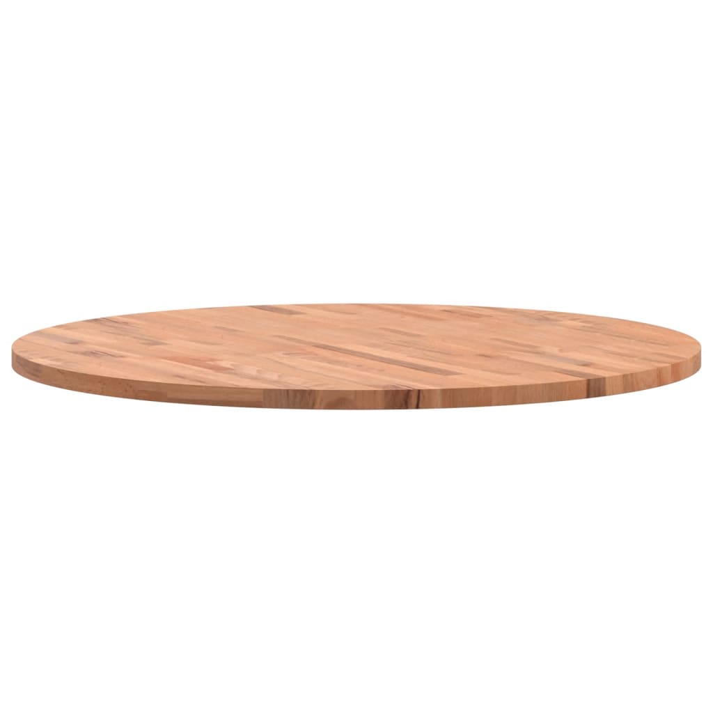vidaXL Plateau de table Ø90x2,5 cm Rond Hêtre Massif