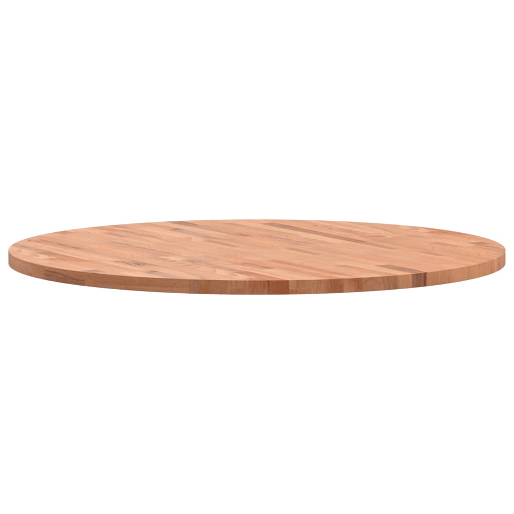 vidaXL Plateau de table Ø90x2,5 cm Rond Hêtre Massif