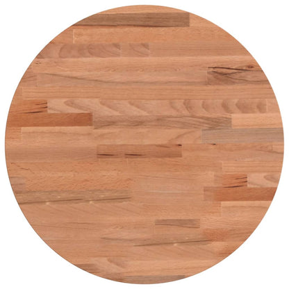 vidaXL Plateau de table Ø40x4 cm Rond en bois de hêtre massif