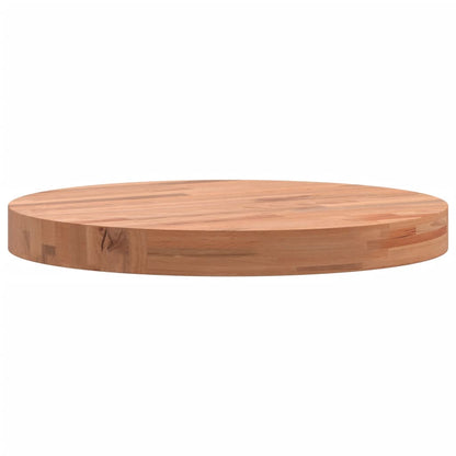 vidaXL Plateau de table Ø40x4 cm Rond en bois de hêtre massif