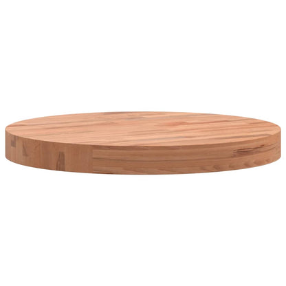 vidaXL Plateau de table Ø40x4 cm Rond en bois de hêtre massif