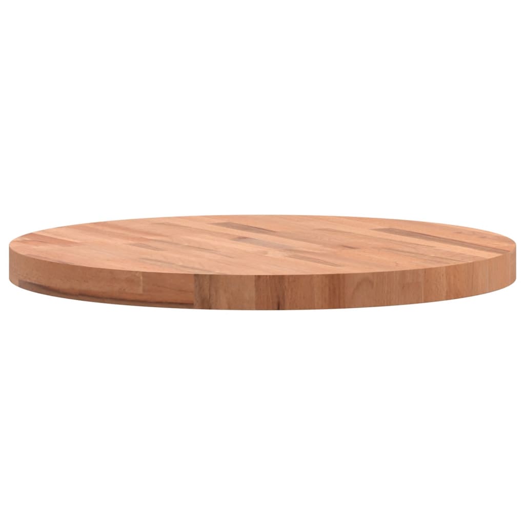 vidaXL Plateau de table Ø60x4 cm Rond Hêtre massif