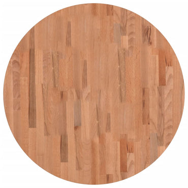 vidaXL Tischplatte Ø80x4 cm Rund Massivholz Buche