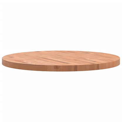 vidaXL Plateau de table Ø80x4 cm Rond Hêtre massif