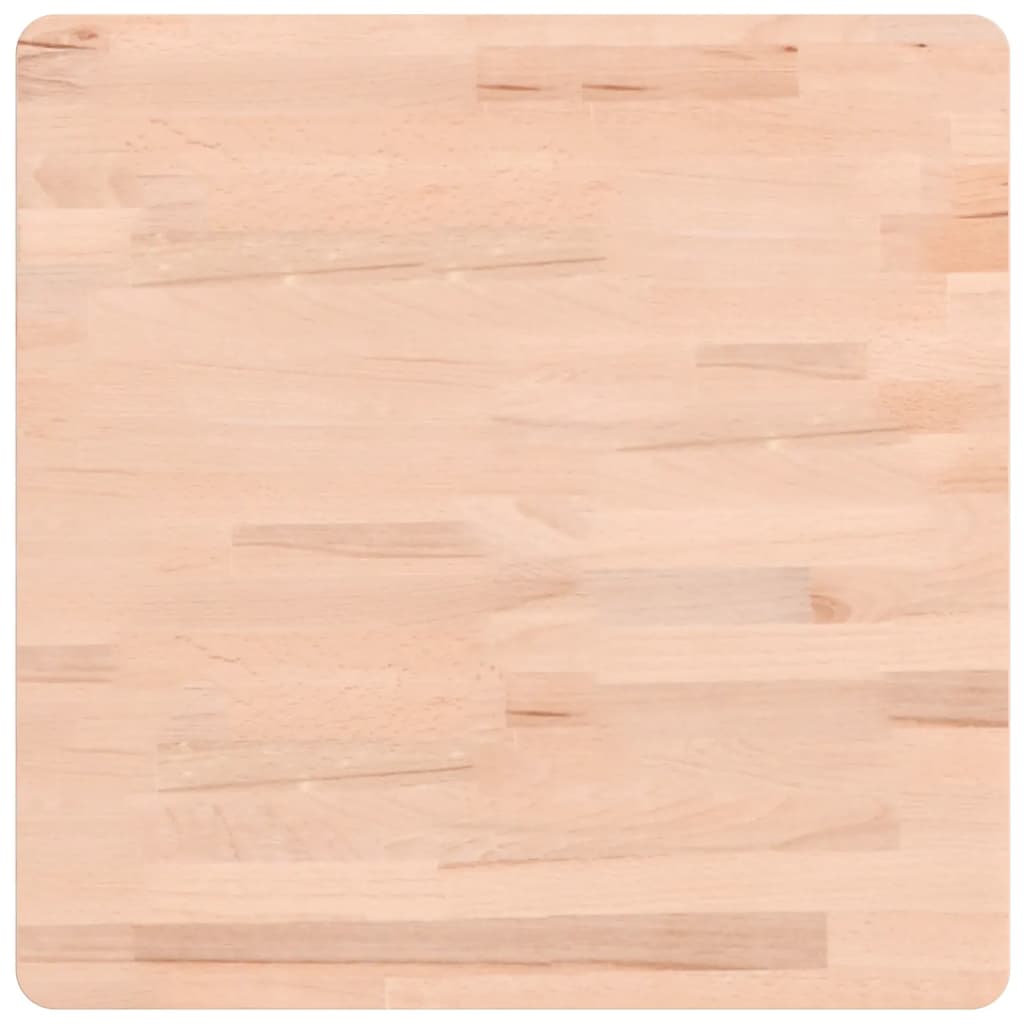 vidaXL Tischplatte 50x50x1,5 cm Quadratisch Massivholz Buche