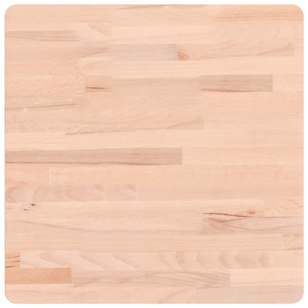 vidaXL Tischplatte 50x50x2,5 cm Quadratisch Massivholz Buche