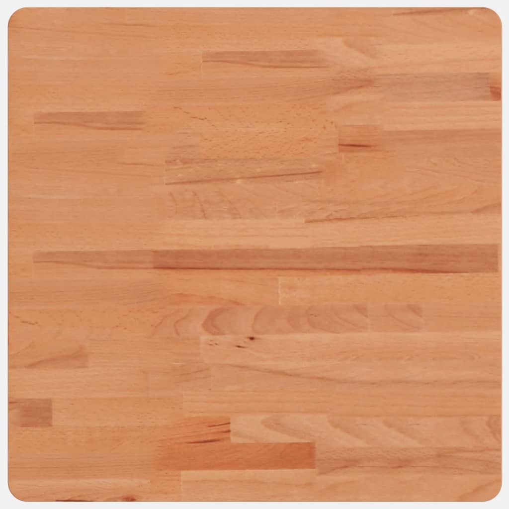 vidaXL Tischplatte 50x50x2,5 cm Quadratisch Massivholz Buche