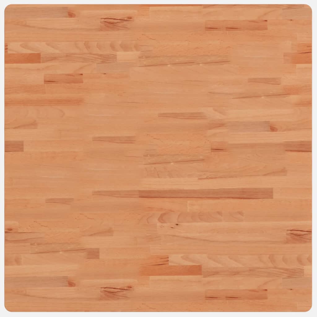 vidaXL Tischplatte 80x80x4 cm Quadratisch Massivholz Buche
