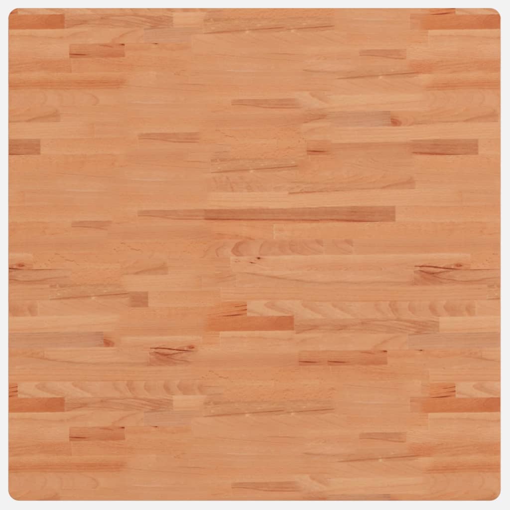 vidaXL Tischplatte 90x90x4 cm Quadratisch Massivholz Buche