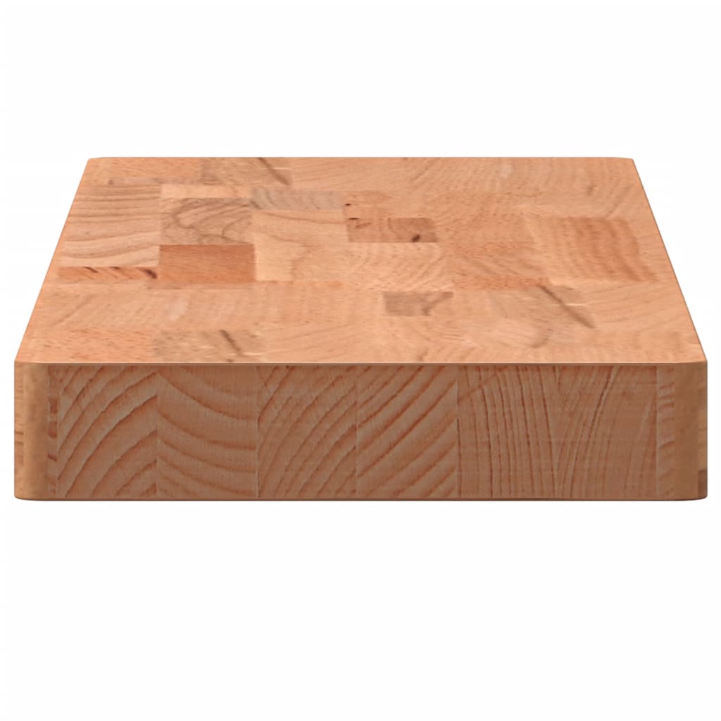 vidaXL Étagère murale 80x20x4 cm Bois de hêtre massif