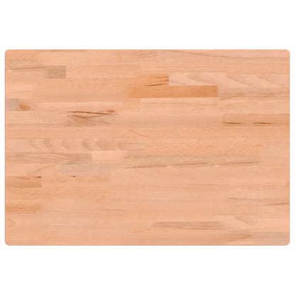 vidaXL Schreibtischplatte 80x55x2,5 cm Massivholz Buche