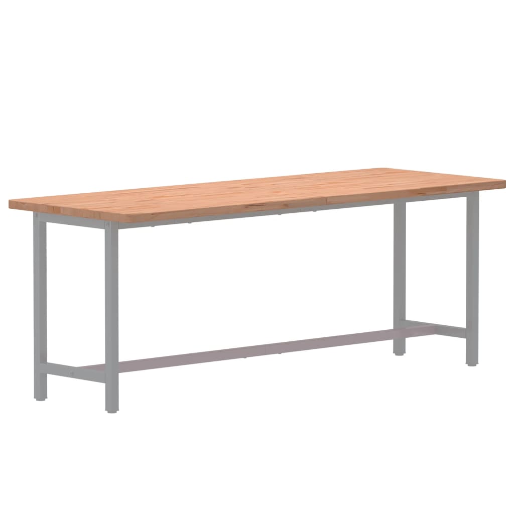 vidaXL Schreibtischplatte 150x55x2,5 cm Massivholz Buche